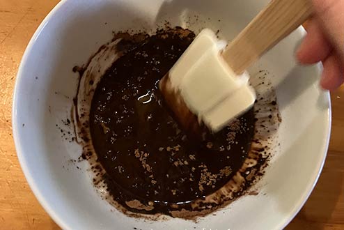 how to make dark chocolate with cocoa powder process step 1