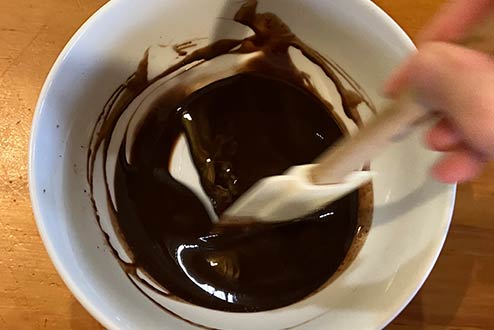 how to make dark chocolate with cocoa powder process step 2