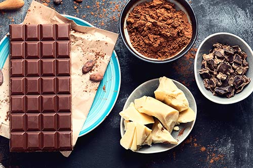 ingredients for carob chocolate bars