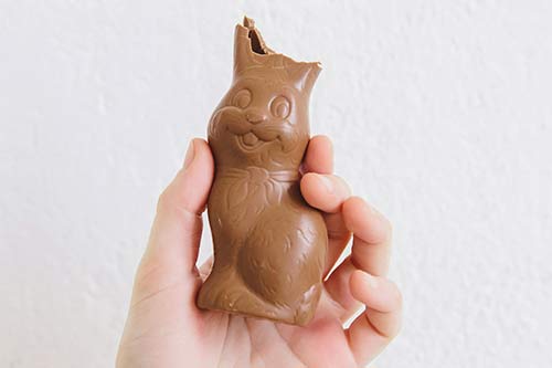 large eggs and animal shapes are made using 3D or spinning chocolate making molds